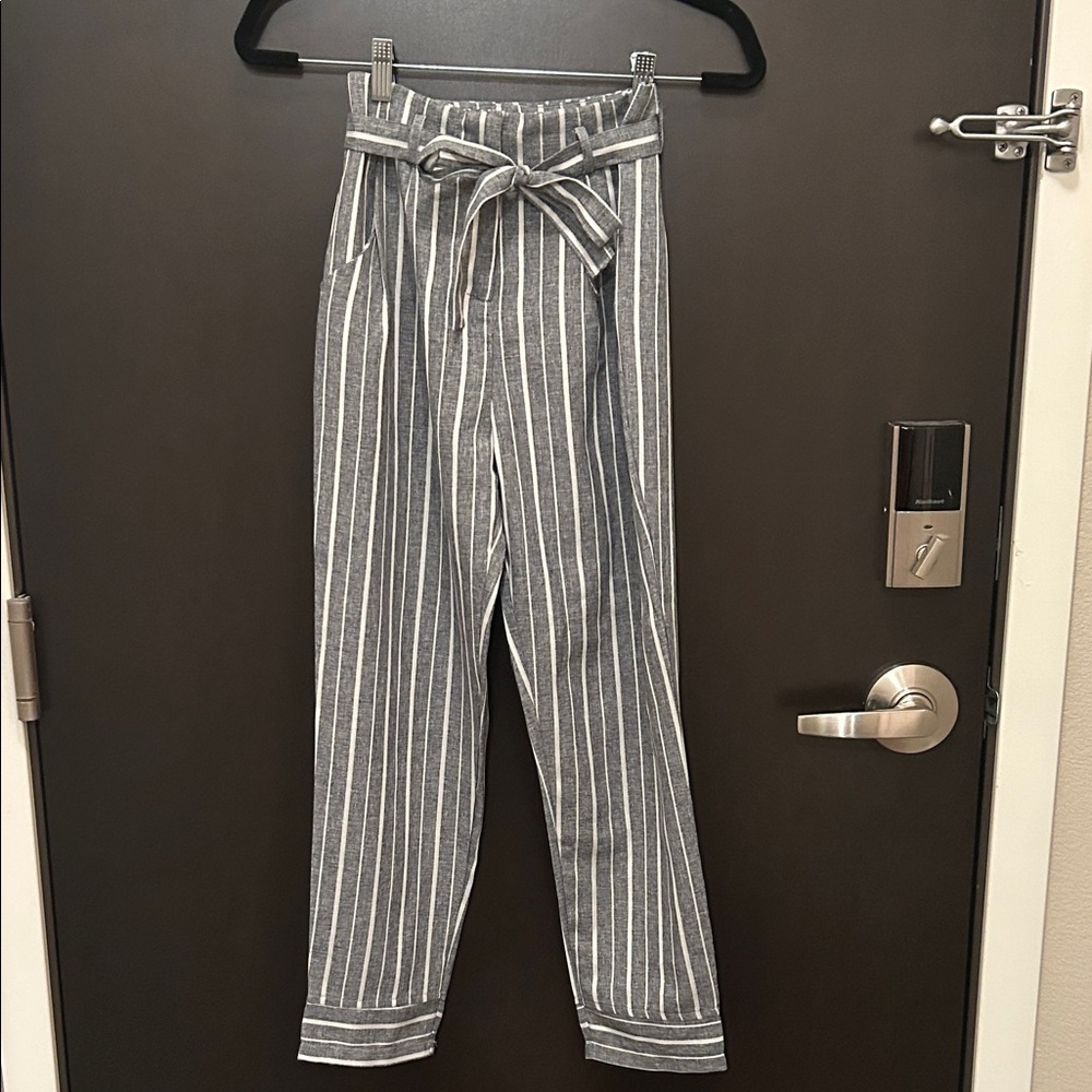 Showpo Gray Striped Trousers